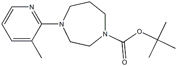 4-(3-Methyl-pyridin-2-yl)-[1,4]diazepane-1-carboxylic acid tert-butyl ester Structure