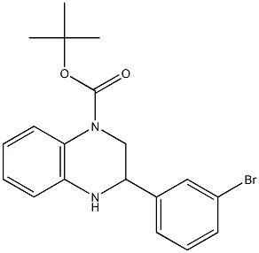 3-(3-Bromo-phenyl)-3,4-dihydro-2H-quinoxaline-1-carboxylic acid tert-butyl ester