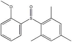 2-[(2-methoxyphenyl)sulfinyl]-1,3,5-trimethylbenzene 化学構造式