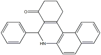 5-phenyl-2,3,5,6-tetrahydrobenzo[a]phenanthridin-4(1H)-one Struktur