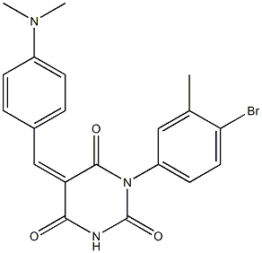 1-(4-bromo-3-methylphenyl)-5-[4-(dimethylamino)benzylidene]-2,4,6(1H,3H,5H)-pyrimidinetrione