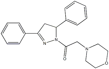 4-[2-(3,5-diphenyl-4,5-dihydro-1H-pyrazol-1-yl)-2-oxoethyl]morpholine