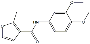 N-(3,4-dimethoxyphenyl)-2-methyl-3-furamide 化学構造式