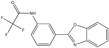 N-[3-(1,3-benzoxazol-2-yl)phenyl]-2,2,2-trifluoroacetamide Struktur