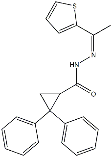 2,2-diphenyl-N'-[1-(2-thienyl)ethylidene]cyclopropanecarbohydrazide