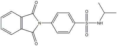 4-(1,3-dioxo-1,3-dihydro-2H-isoindol-2-yl)-N-isopropylbenzenesulfonamide Structure