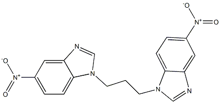 5-nitro-1-(3-{5-nitro-1H-benzimidazol-1-yl}propyl)-1H-benzimidazole Structure