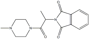 2-[1-methyl-2-(4-methylpiperazin-1-yl)-2-oxoethyl]-1H-isoindole-1,3(2H)-dione Struktur
