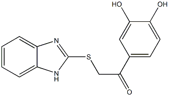 2-(1H-benzimidazol-2-ylsulfanyl)-1-(3,4-dihydroxyphenyl)ethanone