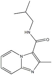 N-isobutyl-2-methylimidazo[1,2-a]pyridine-3-carboxamide,,结构式