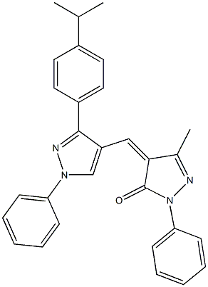 4-{[3-(4-isopropylphenyl)-1-phenyl-1H-pyrazol-4-yl]methylene}-5-methyl-2-phenyl-2,4-dihydro-3H-pyrazol-3-one