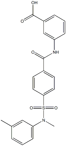 3-({4-[(3-dimethylanilino)sulfonyl]benzoyl}amino)benzoic acid