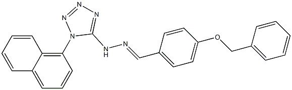 4-(benzyloxy)benzaldehyde [1-(1-naphthyl)-1H-tetraazol-5-yl]hydrazone