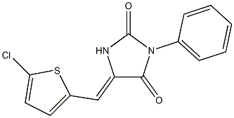 5-[(5-chlorothien-2-yl)methylene]-3-phenylimidazolidine-2,4-dione