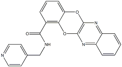 N-(4-pyridinylmethyl)[1,4]benzodioxino[2,3-b]quinoxaline-1-carboxamide,,结构式