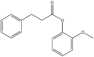 2-methoxyphenyl 3-phenylpropanoate,,结构式