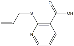 2-(allylsulfanyl)nicotinic acid Struktur