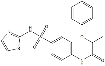 2-phenoxy-N-{4-[(1,3-thiazol-2-ylamino)sulfonyl]phenyl}propanamide