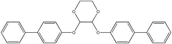 2,3-bis([1,1'-biphenyl]-4-yloxy)-1,4-dioxane,,结构式