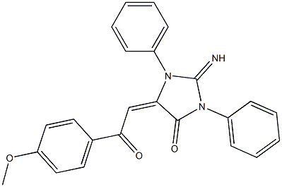 2-imino-5-[2-(4-methoxyphenyl)-2-oxoethylidene]-1,3-diphenylimidazolidin-4-one