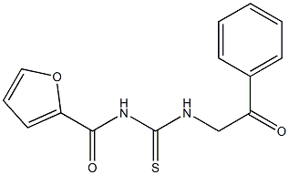 N-(2-furoyl)-N'-(2-oxo-2-phenylethyl)thiourea Struktur