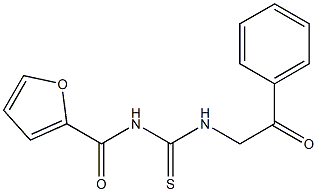 N-(2-furoyl)-N'-(2-oxo-2-phenylethyl)thiourea 结构式