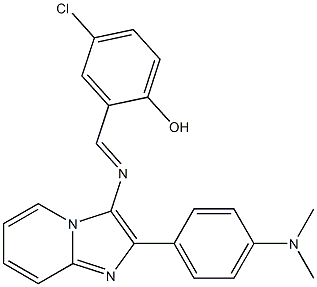 4-chloro-2-[({2-[4-(dimethylamino)phenyl]imidazo[1,2-a]pyridin-3-yl}imino)methyl]phenol