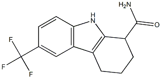 6-(trifluoromethyl)-2,3,4,9-tetrahydro-1H-carbazol-1-ylformamide Struktur