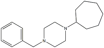 1-benzyl-4-cycloheptylpiperazine Structure