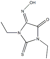 1,3-diethyl-2-thioxoimidazolidine-4,5-dione 4-oxime Structure