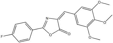 2-(4-fluorophenyl)-4-(3,4,5-trimethoxybenzylidene)-1,3-oxazol-5(4H)-one