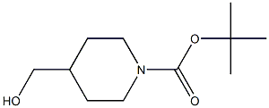 N-BOC-哌啶-4-甲醇 结构式