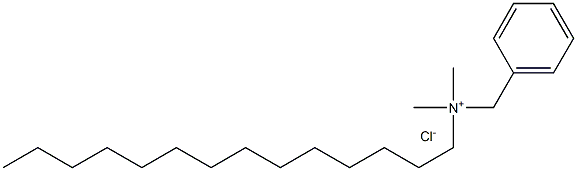 Myristyldimethylbenzylammonium chloride 化学構造式