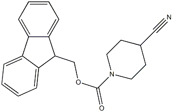 N-FMOC-4-氰基哌啶 结构式