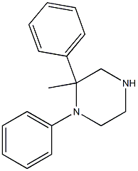 N-(diphenyl)methylpiperazine 化学構造式