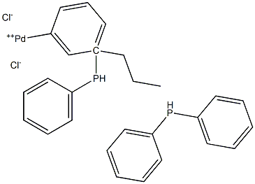 1,3-bisdiphenylphosphine propane palladium chloride Structure