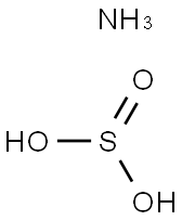 Ammonia sulfite Struktur