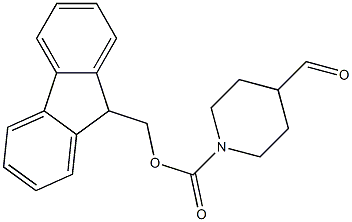 N-FMOC-哌啶-4-甲醛, , 结构式