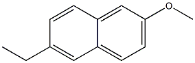 6-ethyl-2-methoxynaphthalene Struktur