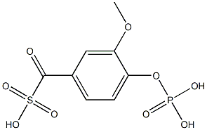 sulfophosphovanillin Struktur