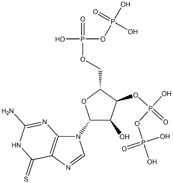 6-thioguanosine-3',5'-(bis)pyrophosphate|