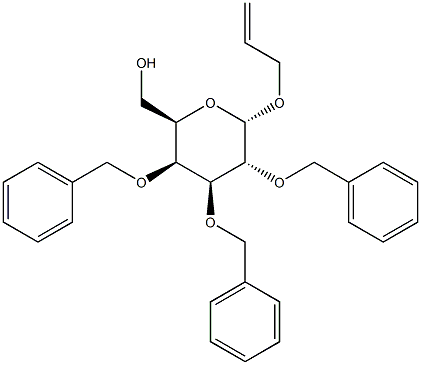  烯丙基2,3,4-三-O-苄基Α-D-吡喃半乳糖苷