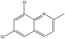6.8-Dichloro-2-methylquinoline 化学構造式