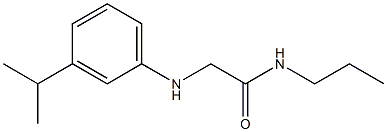 2-{[3-(propan-2-yl)phenyl]amino}-N-propylacetamide 结构式