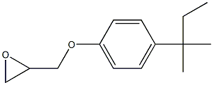 2-{[4-(1,1-dimethylpropyl)phenoxy]methyl}oxirane,,结构式