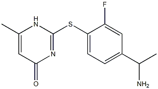 2-{[4-(1-aminoethyl)-2-fluorophenyl]sulfanyl}-6-methyl-1,4-dihydropyrimidin-4-one