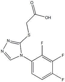 2-{[4-(2,3,4-trifluorophenyl)-4H-1,2,4-triazol-3-yl]sulfanyl}acetic acid Structure