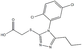 2-{[4-(2,5-dichlorophenyl)-5-propyl-4H-1,2,4-triazol-3-yl]sulfanyl}acetic acid