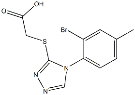2-{[4-(2-bromo-4-methylphenyl)-4H-1,2,4-triazol-3-yl]sulfanyl}acetic acid