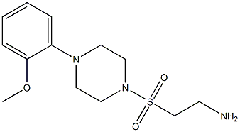 2-{[4-(2-methoxyphenyl)piperazin-1-yl]sulfonyl}ethanamine,,结构式